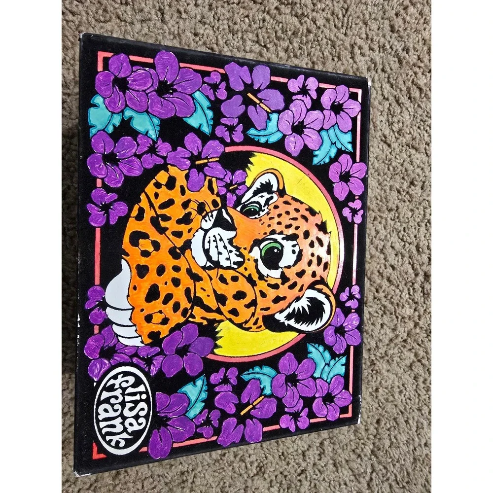 Vintage Lisa Frank Hunter the Leopard Jewelry Box w/Drawer Trinket Jewelry 90s